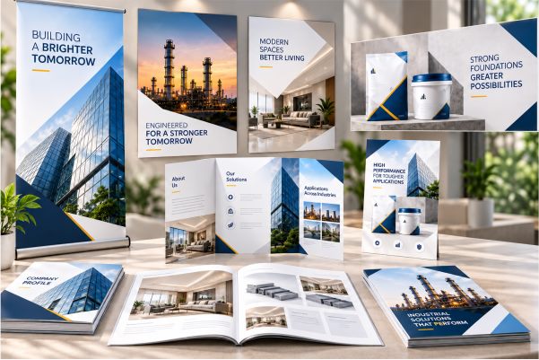 Marketing and advertising design – billboards, standees, brochures and packaging